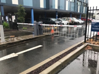 Commercial automatic boom gates Brookvale bus depot