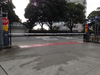 Commercial automatic boom gates Randwick bus depot