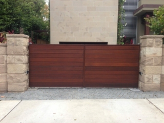 Automatic Swinging Timber Gates Sydney