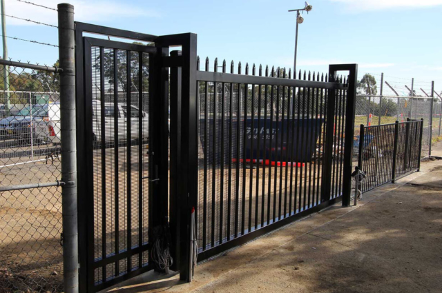 Commercial automatic sliding gate Menai police dog squad