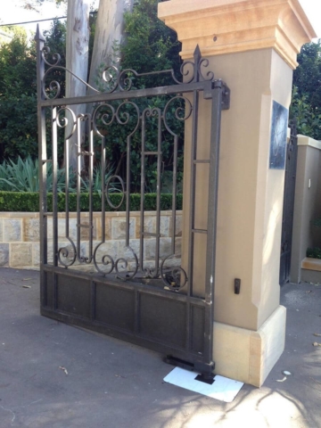 Automatic swing gate refurbishment Bellevue Hill, Sydney